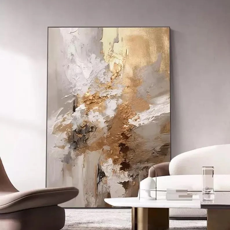 Gold Abstract Painting #ABSY467