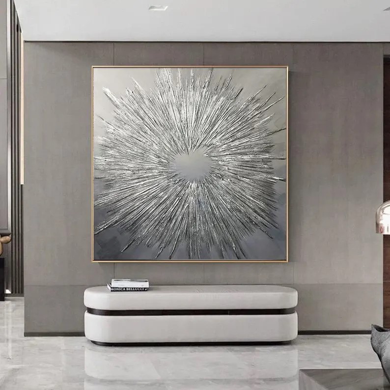 Silver Texture Painting #ABSY473
