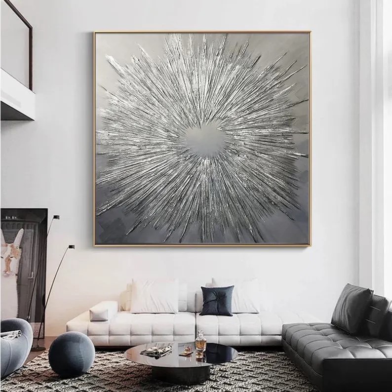 Silver Texture Painting #ABSY473
