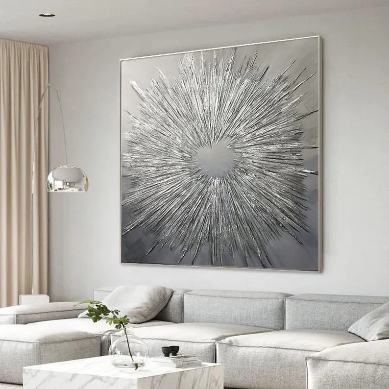 Silver Texture Painting #ABSY473