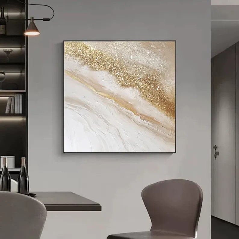 Gold Abstract Painting #ABSY475