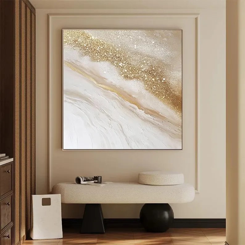 Gold Abstract Painting #ABSY475