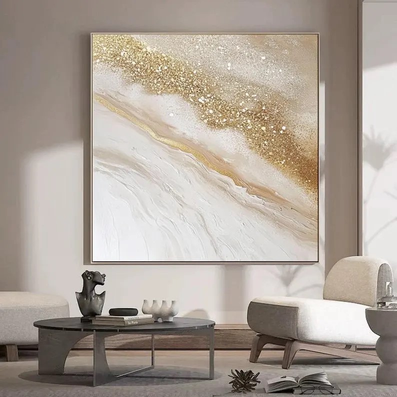 Gold Abstract Painting #ABSY475