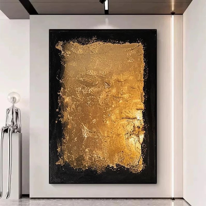 Gold Abstract Painting #ABSY480