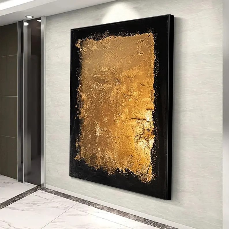 Gold Abstract Painting #ABSY480