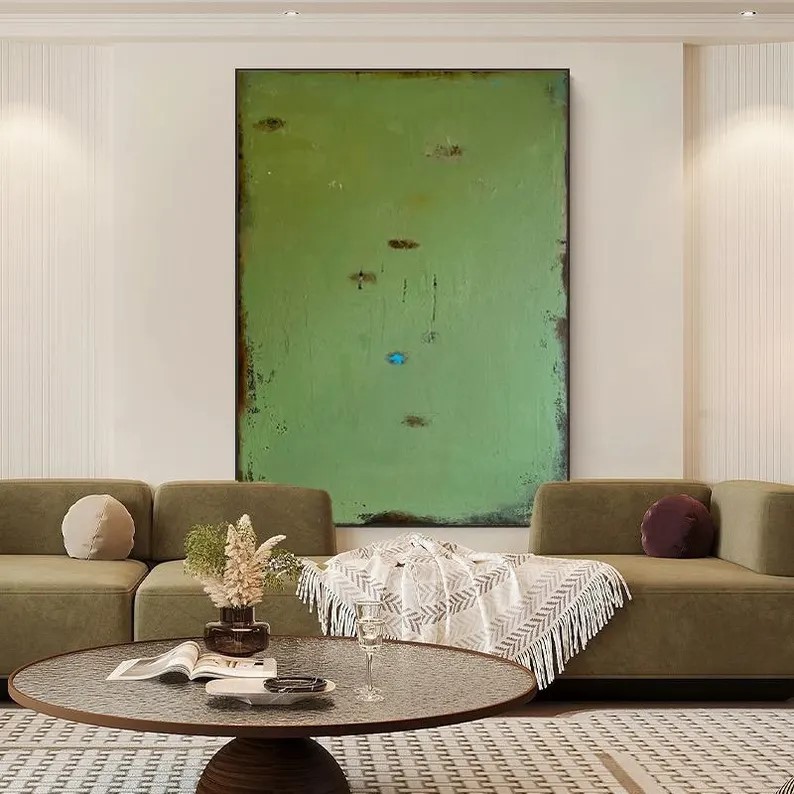 Green Abstract Painting #ABSY496