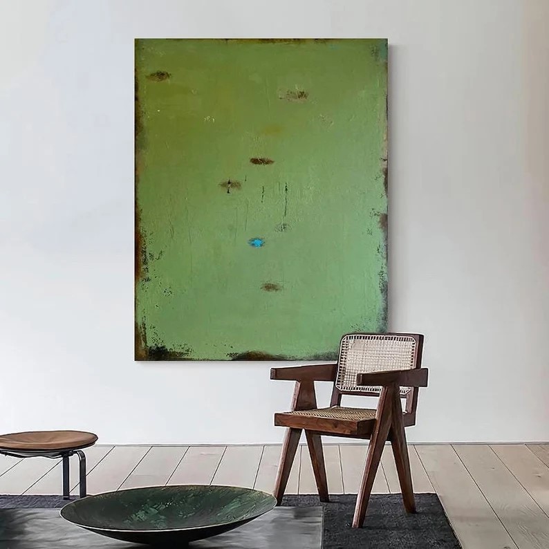 Green Abstract Painting #ABSY496