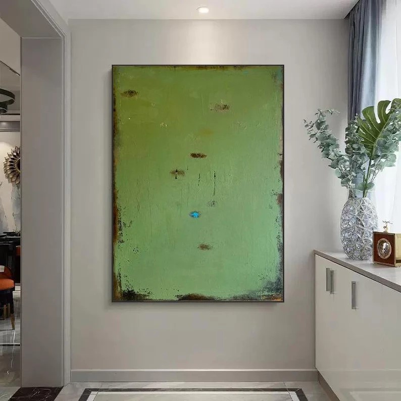 Green Abstract Painting #ABSY496