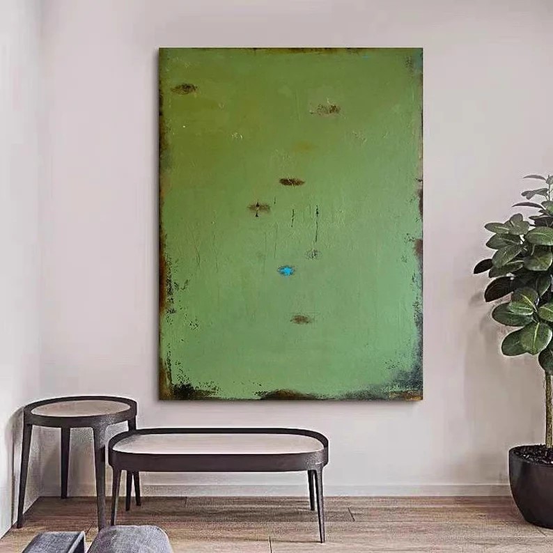 Green Abstract Painting #ABSY496