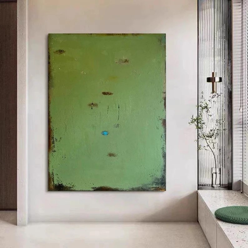 Green Abstract Painting #ABSY496