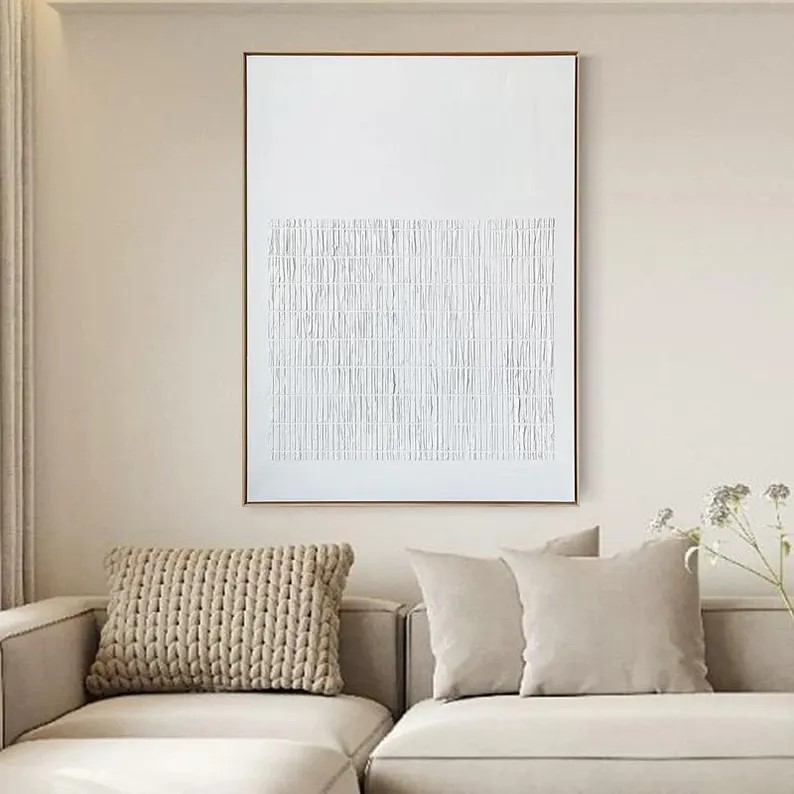 White Textured Painting #ABSY505