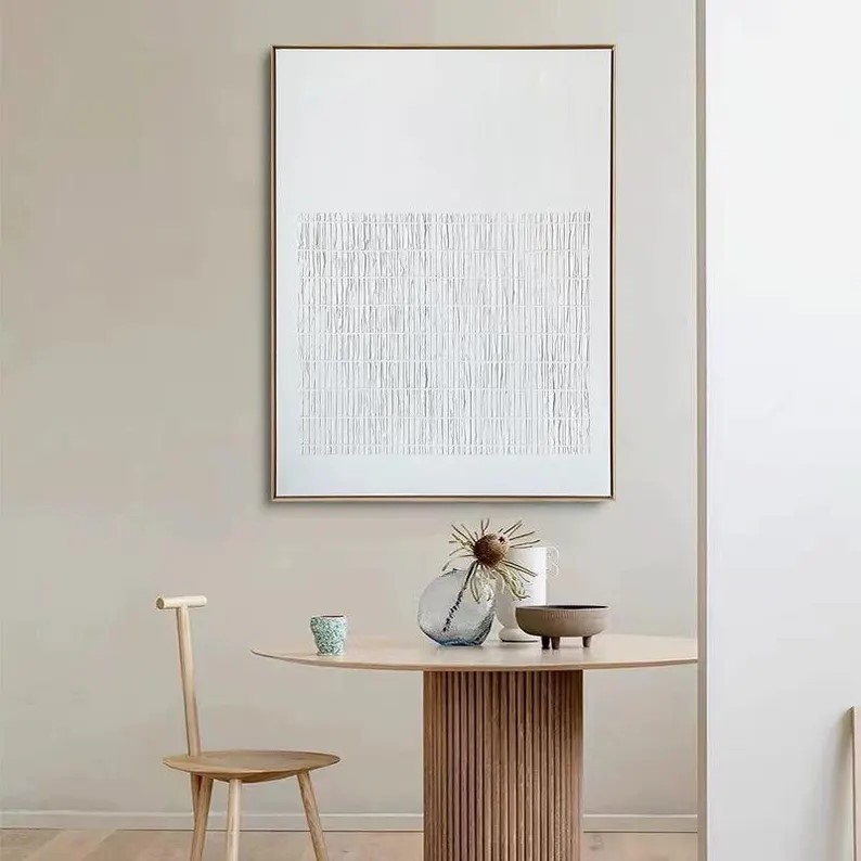 White Textured Painting #ABSY505