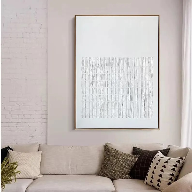 White Textured Painting #ABSY505