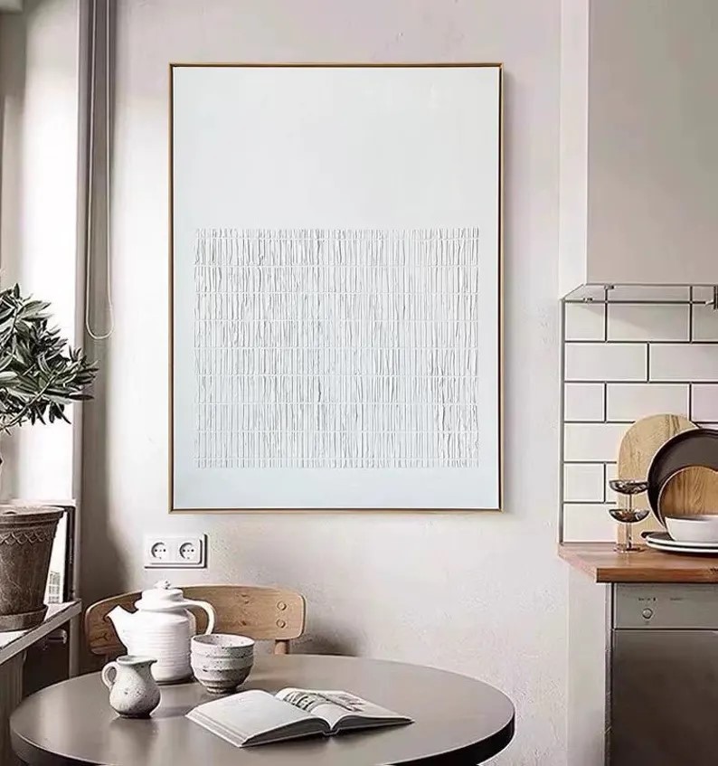 White Textured Painting #ABSY505