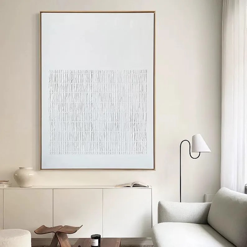 White Textured Painting #ABSY505