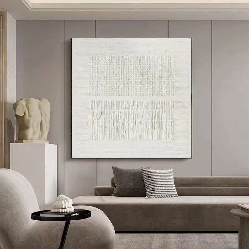 White Abstract Painting #ABSY506