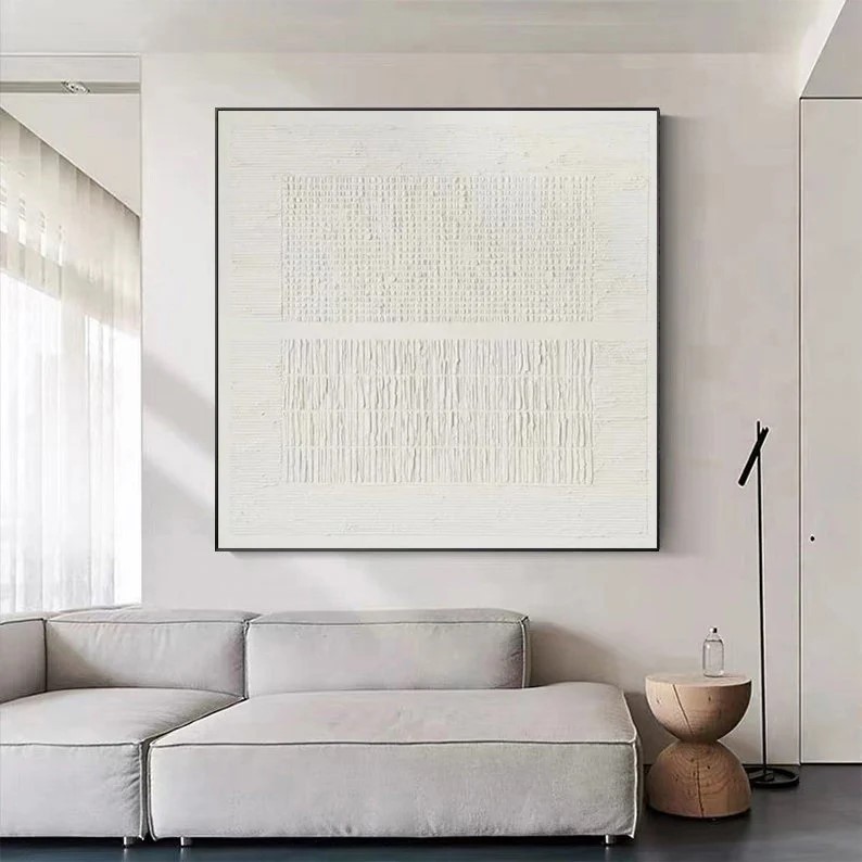 White Abstract Painting #ABSY506