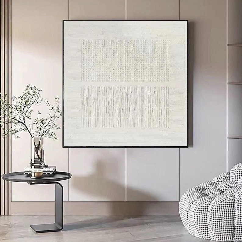 White Abstract Painting #ABSY506