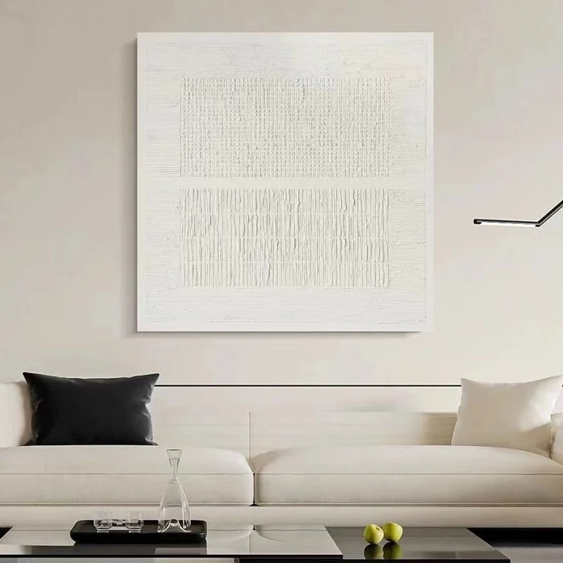White Abstract Painting #ABSY506