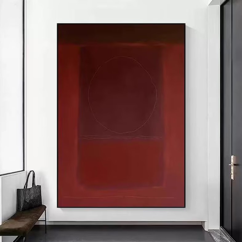 Red Abstract Painting #ABSY507