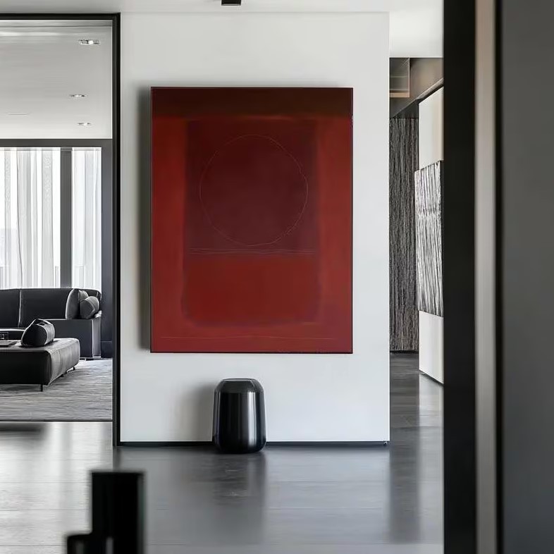 Red Abstract Painting #ABSY507