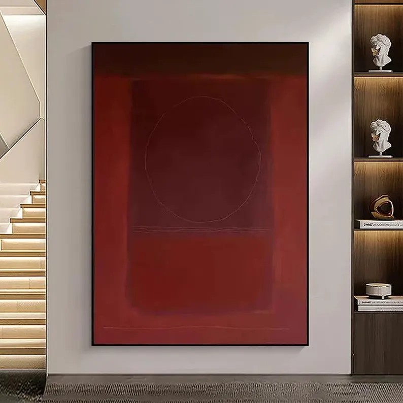 Red Abstract Painting #ABSY507