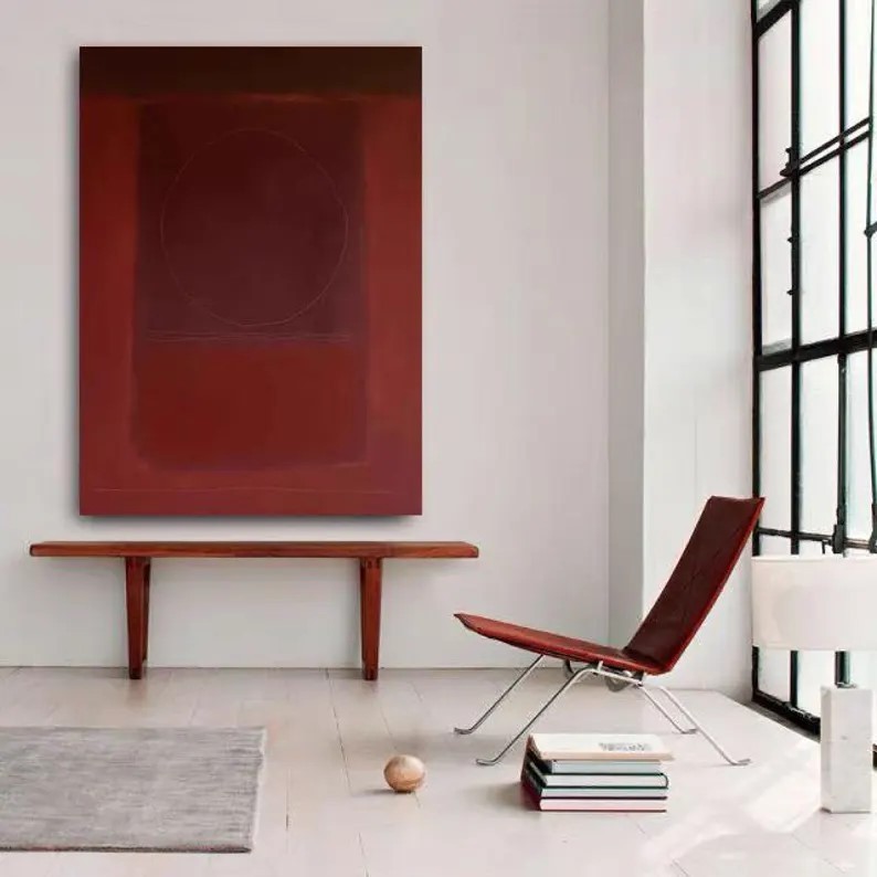 Red Abstract Painting #ABSY507