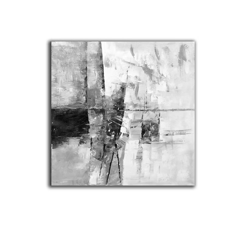 Black and White Abstract Art #ABSH56