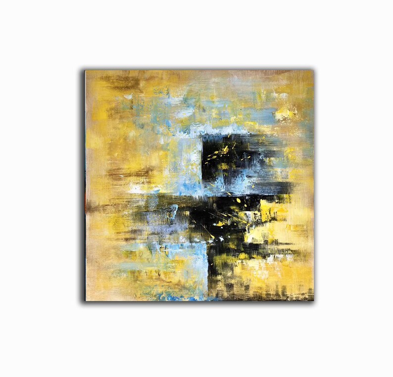 Yellow Abstract Painting #ABSH58