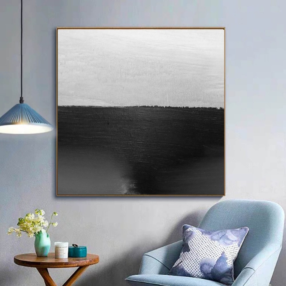 Black and White Abstract Art #ABSH100