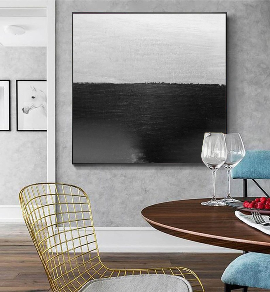 Black and White Abstract Art #ABSH100