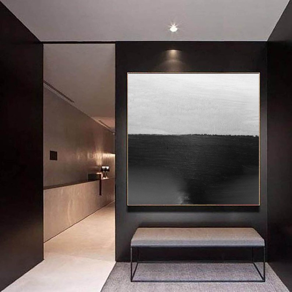 Black and White Abstract Art #ABSH100