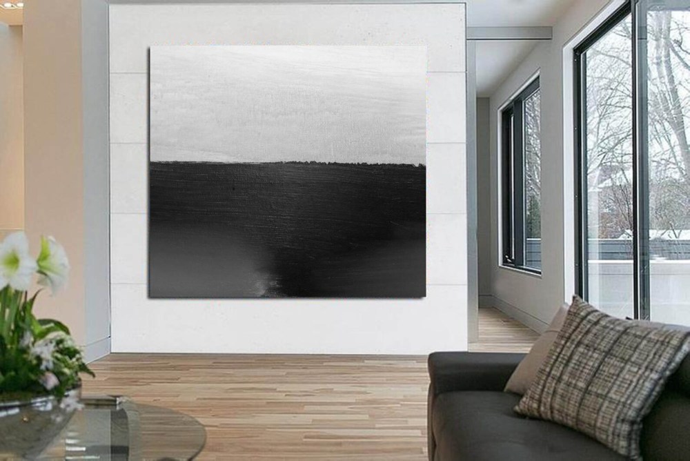 Black and White Abstract Art #ABSH100