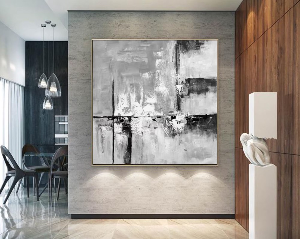 Black and White Abstract Art #ABSH101