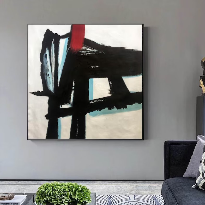 Black and White Abstract Art #ABSH102
