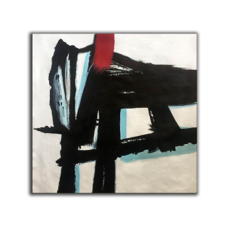 Black and White Abstract Art #ABSH102