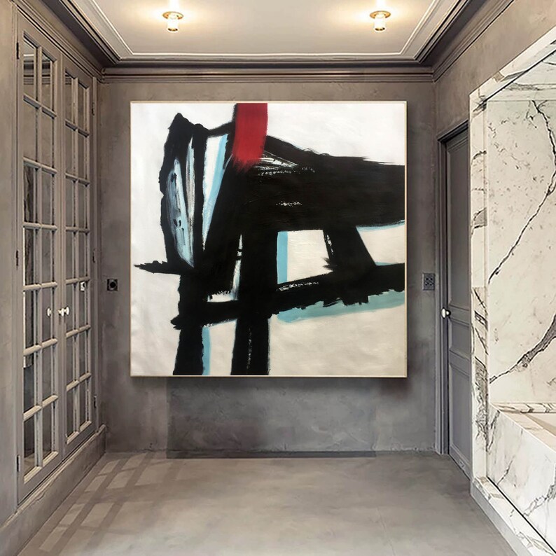 Black and White Abstract Art #ABSH102