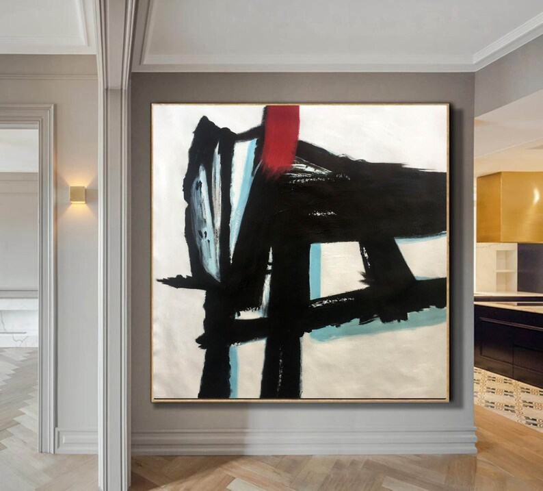Black and White Abstract Art #ABSH102