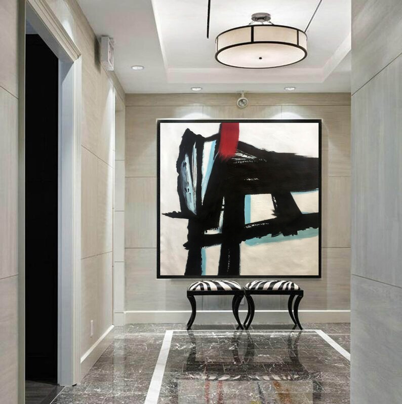 Black and White Abstract Art #ABSH102