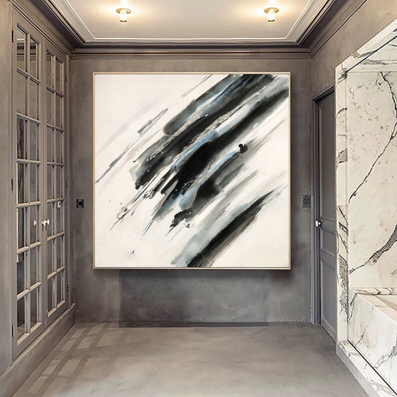 Black and White Abstract Art #ABSH103