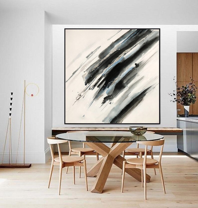 Black and White Abstract Art #ABSH103