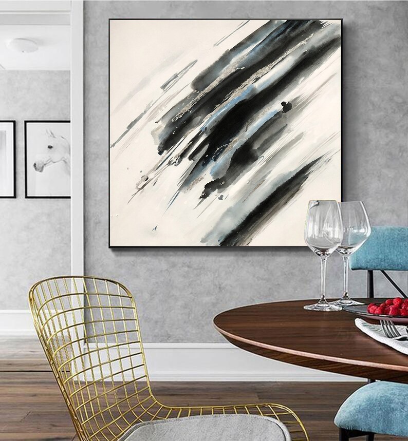 Black and White Abstract Art #ABSH103