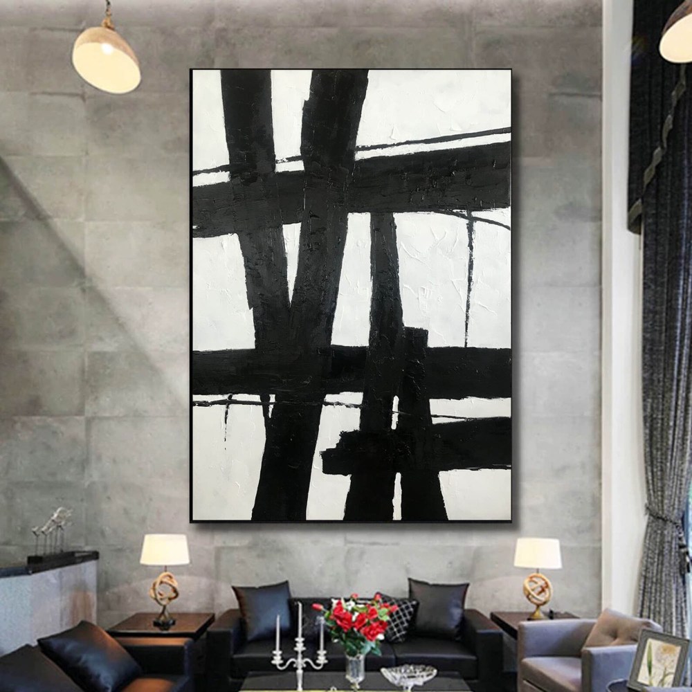 Black and White Painting #ABSH148