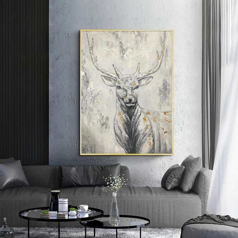 Abstract Deer Painting #ABSH378