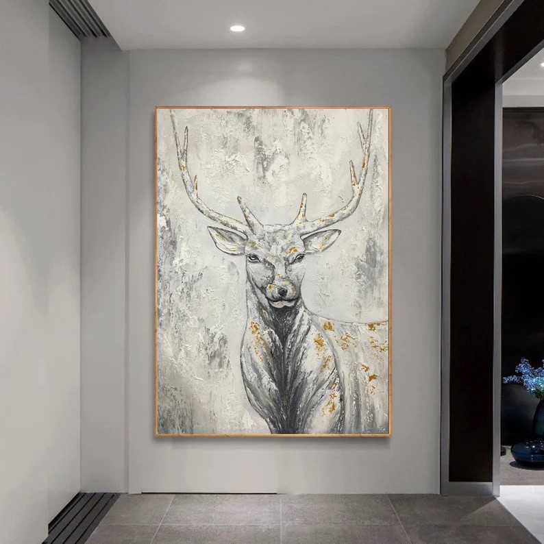 Abstract Deer Painting #ABSH378