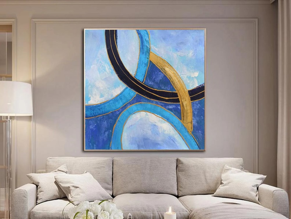 Blue Wall Art #ABSH189