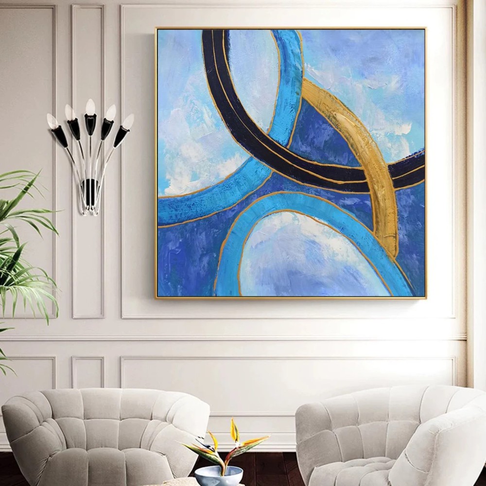 Blue Wall Art #ABSH189