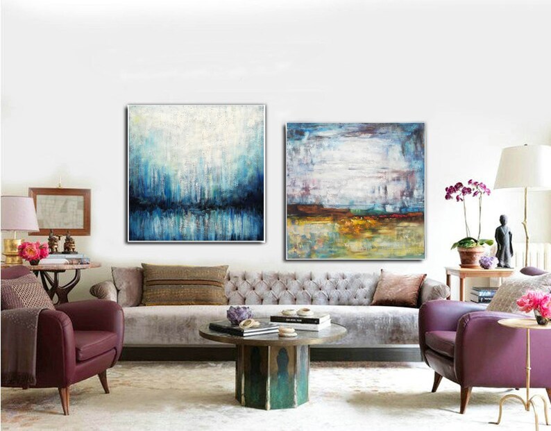 Canvas Wall Art ( 2 Paintings ) #ABSH266