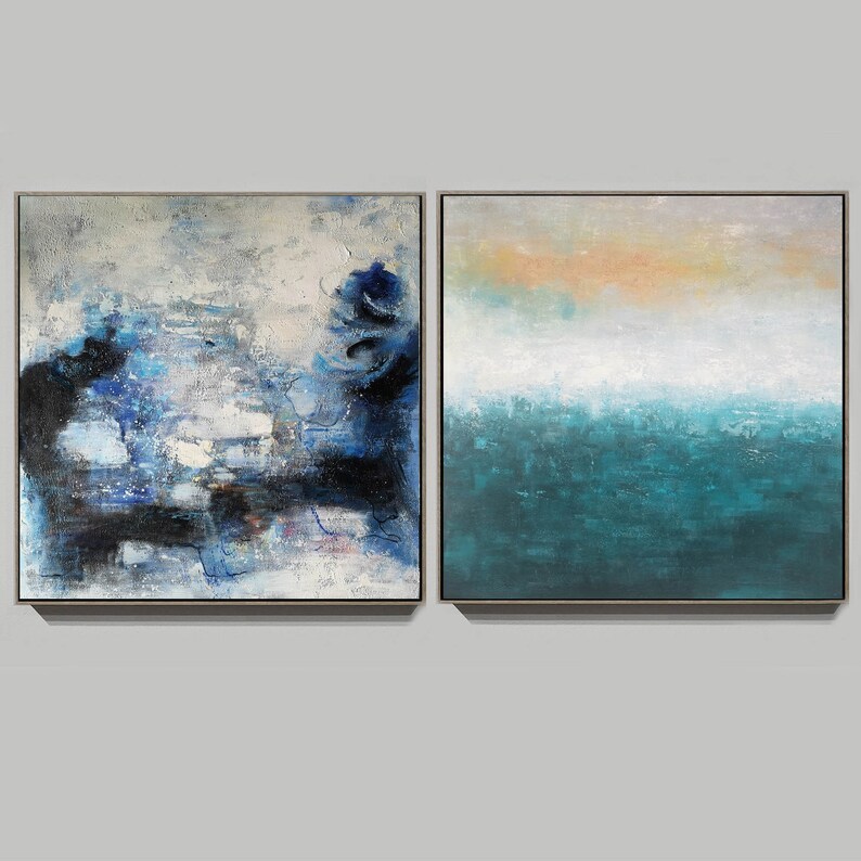 Canvas Wall Art ( 2 Paintings ) #ABSH267