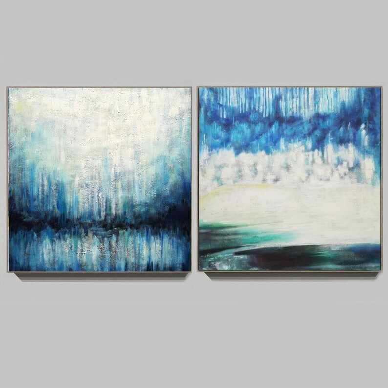 Canvas Wall Art ( 2 Paintings ) #ABSH268